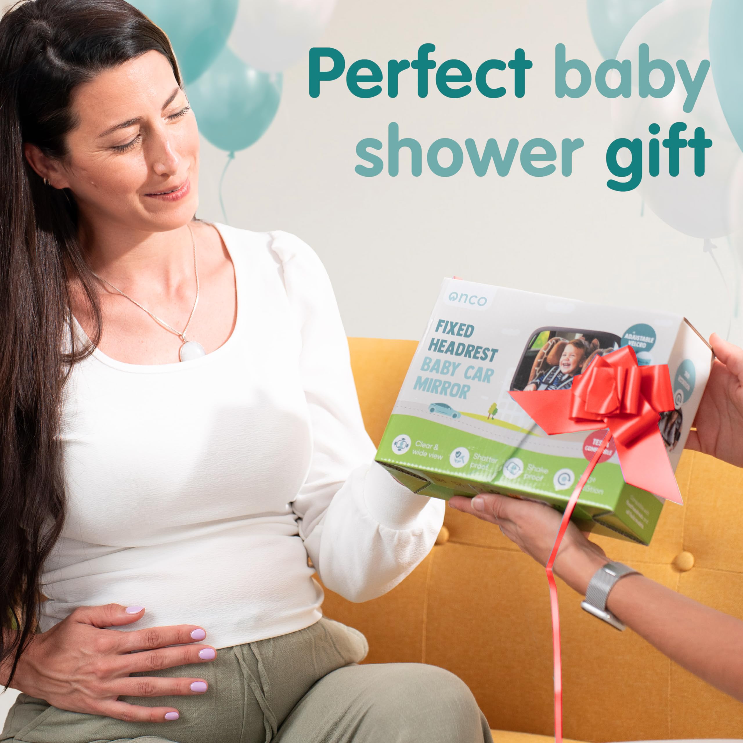 Onco Tesla-models compatible baby mirror supports safe back-seat monitoring