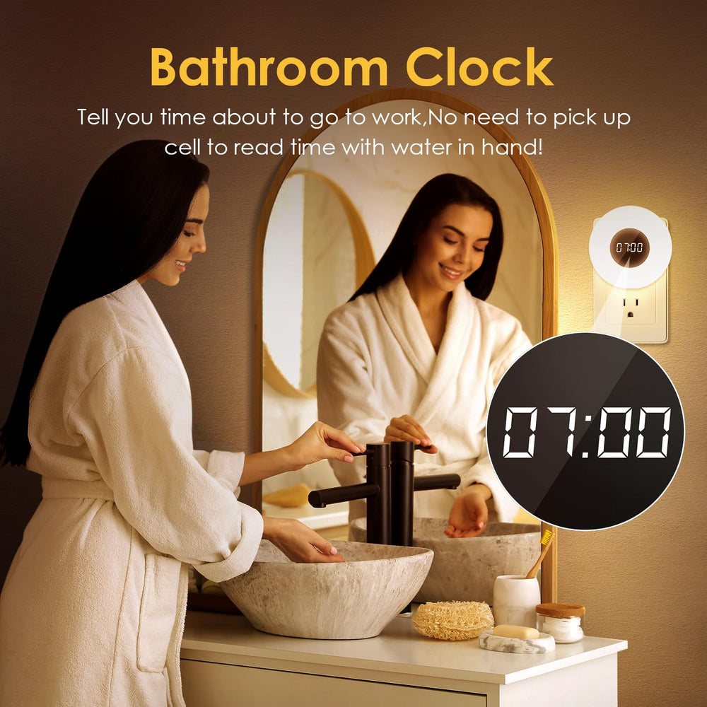 One Fire Night Light Clock remote control for easy adjustment