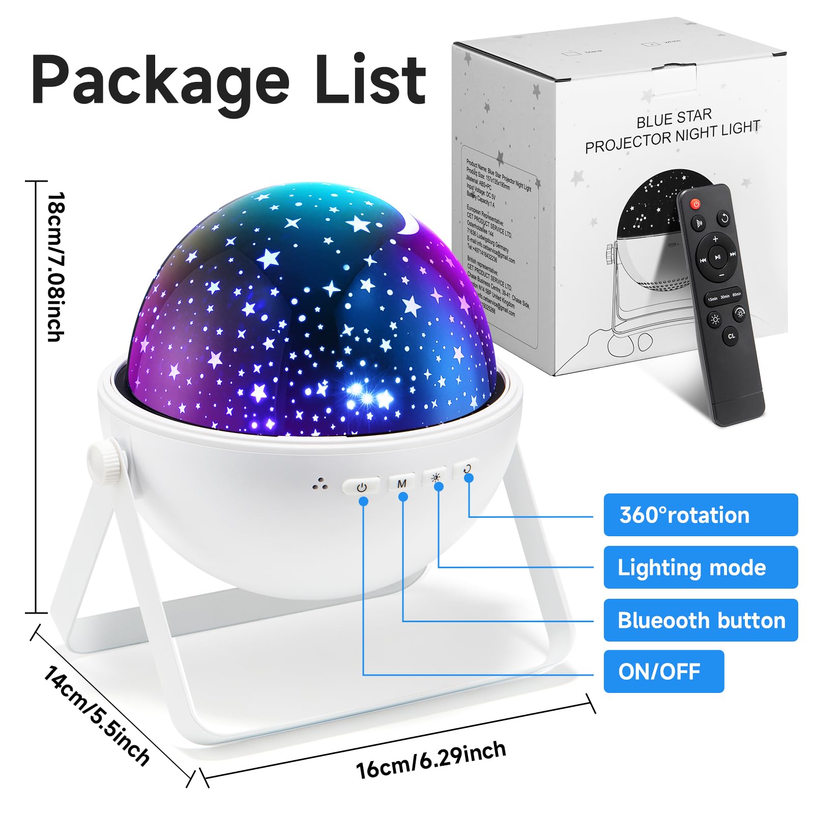 One Fire Star Projector projects a bright, immersive ceiling view for any room.