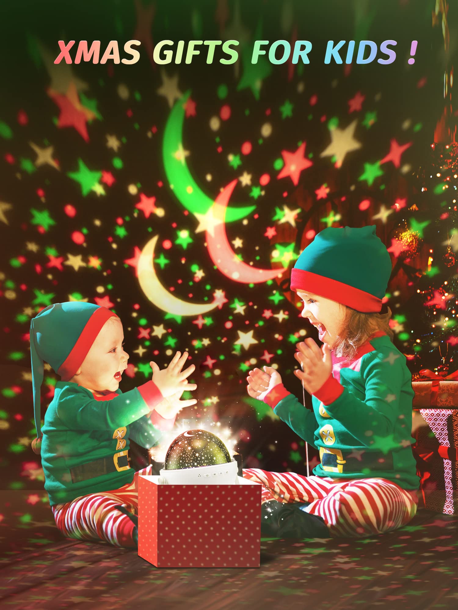 One Fire Star Projector supports easy control with a remote control.