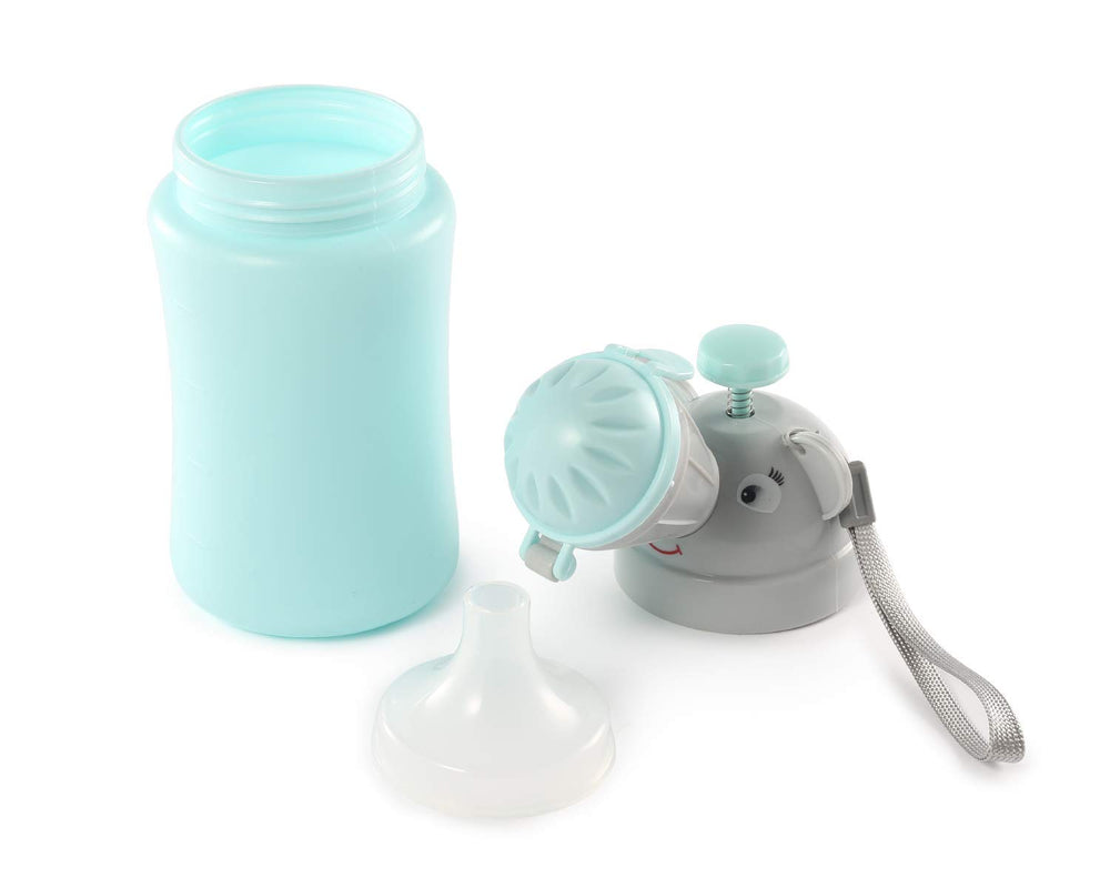 ONEDONE portable potty blue travel packaging ready to pack.