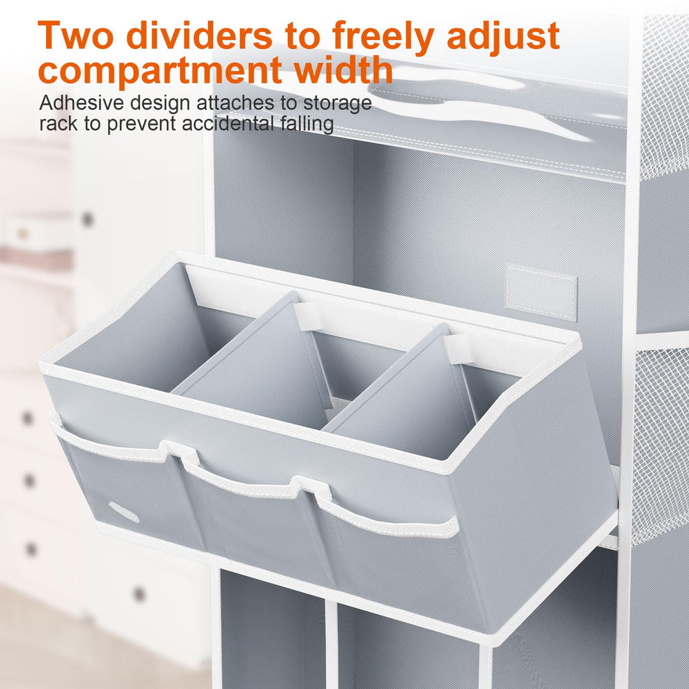 Clear PVC pockets of OneDream organizer for easy visibility and reach