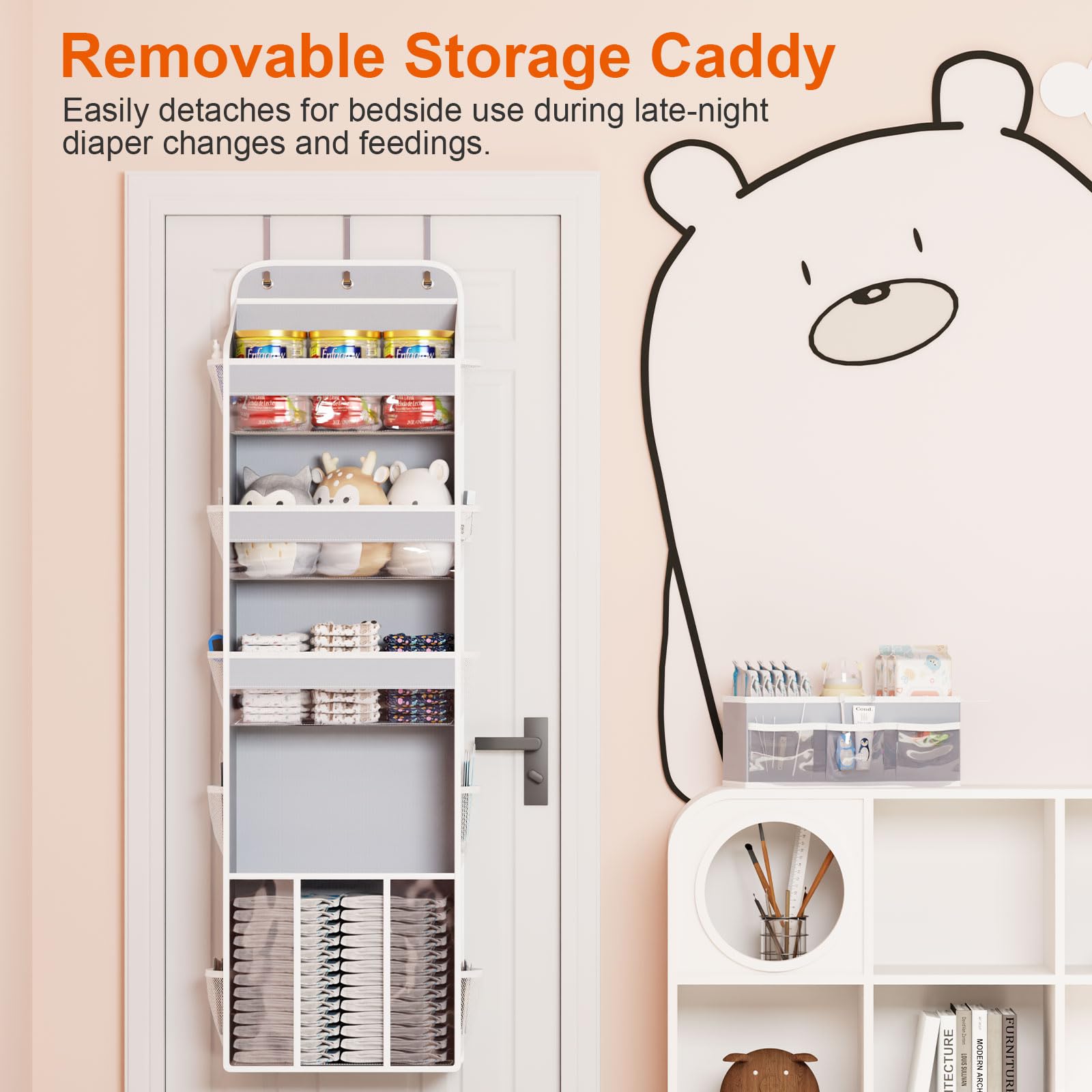 Durable thickened fabric organizer resisting sagging during daily use