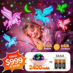 One Fire 360-degree rotating butterfly lamp adds gentle motion to kids' room decor