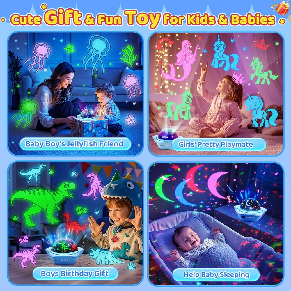 One Fire kid-friendly USB rechargeable projector with simple controls