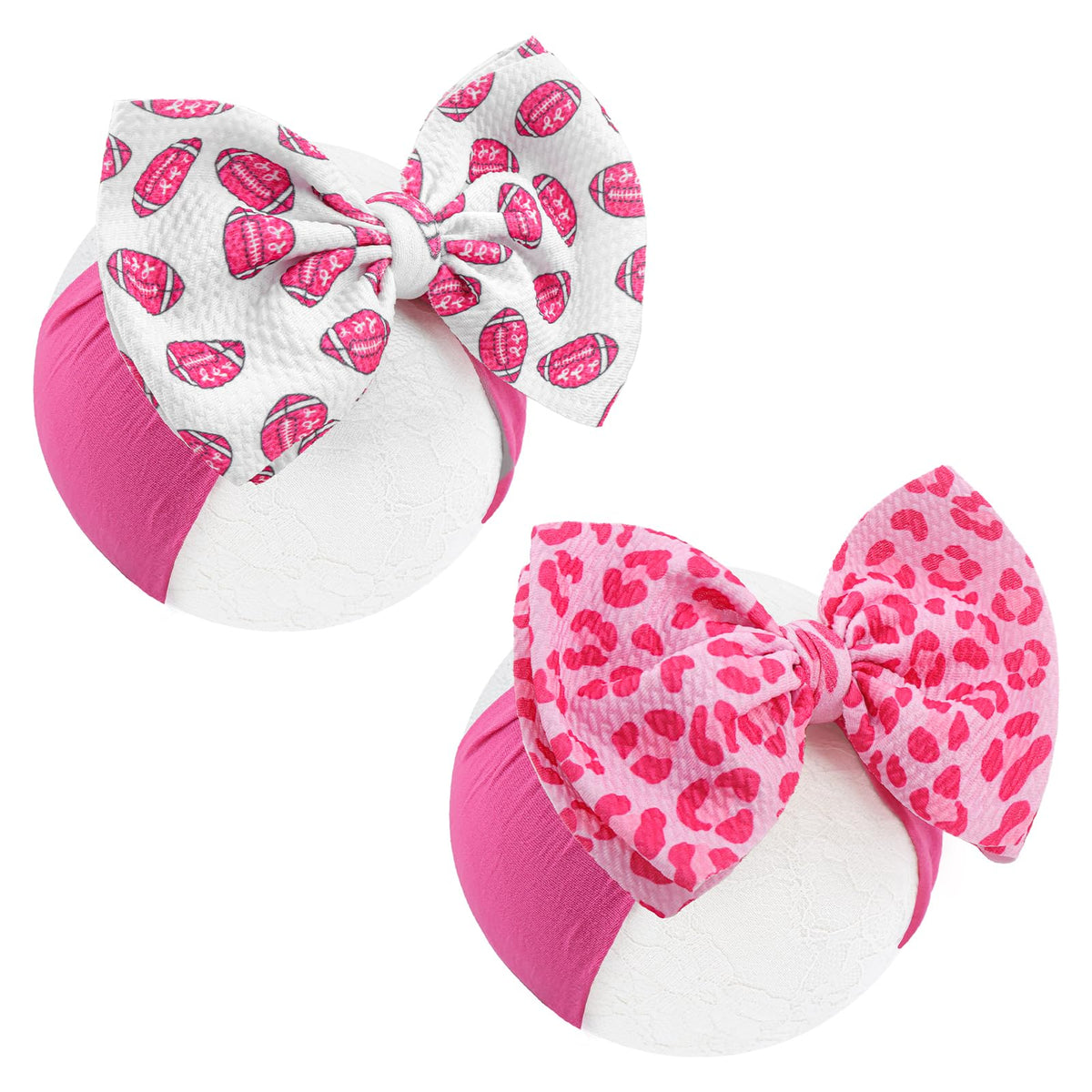 ONENINEDREAM pink leopard headbands for babies, stylish daily wear.