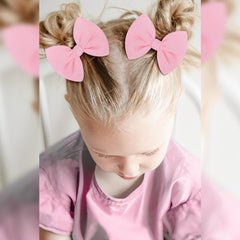 ONENINEDREAM aqua bows on baby hair with comfy clips for everyday wear