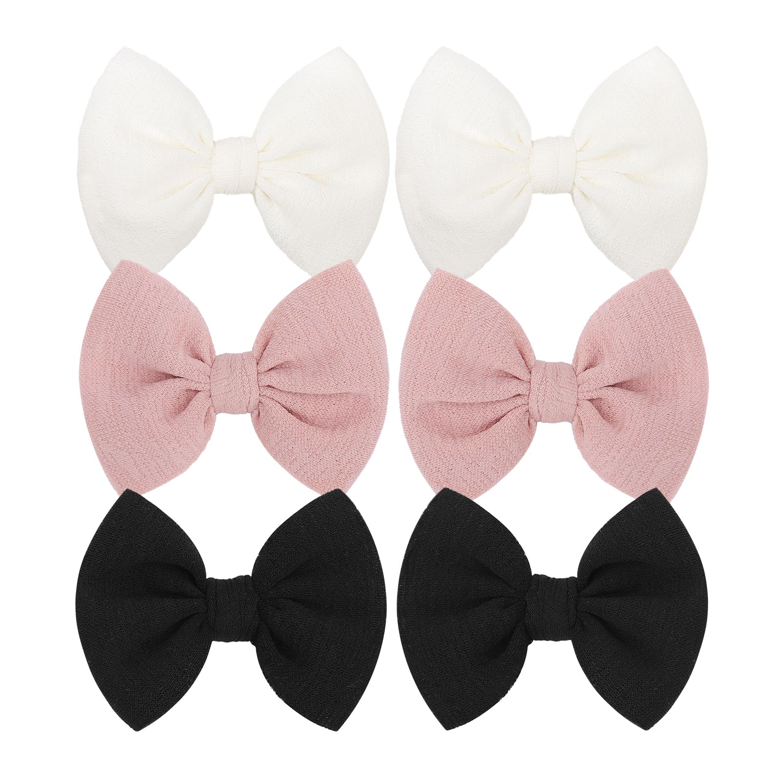 ONENINEDREAM baby bow clip in black with a secure alligator clip for daily wear.