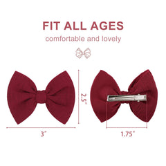 Reliable alligator clips keep bows in place through playtime and outings.