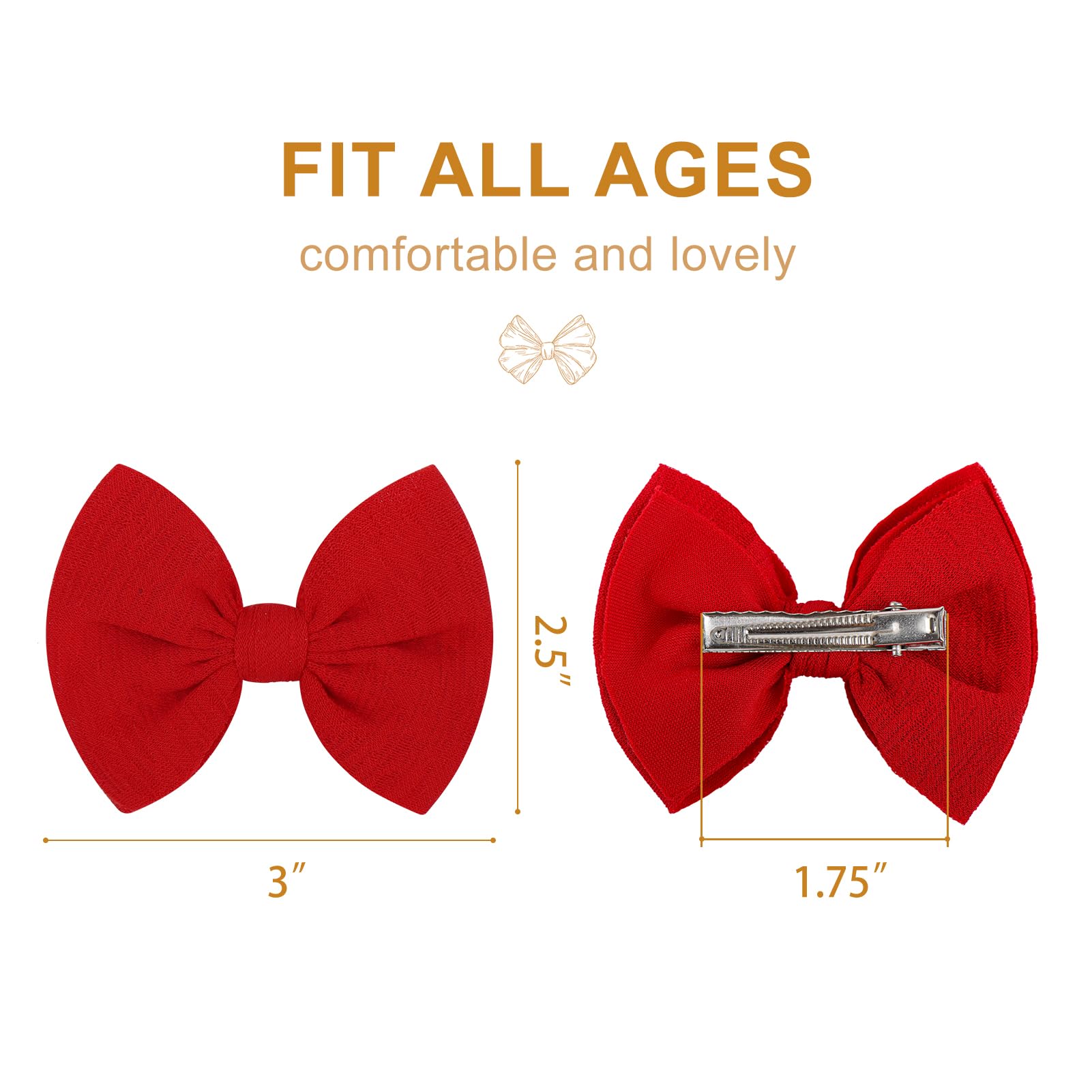 ONENINEDREAM royal blue bow clip for versatile styling