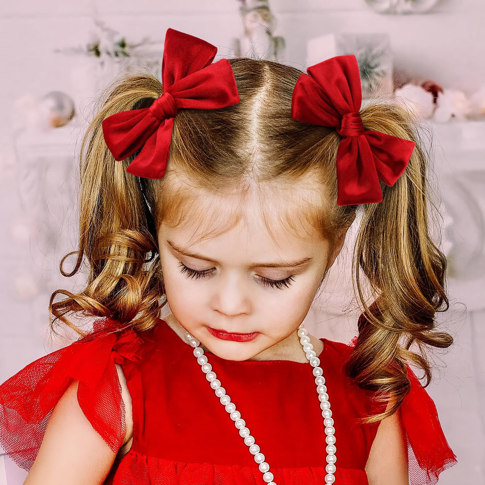 ONENINEDREAM baby girl hair clip with elastic hold for comfortable wear