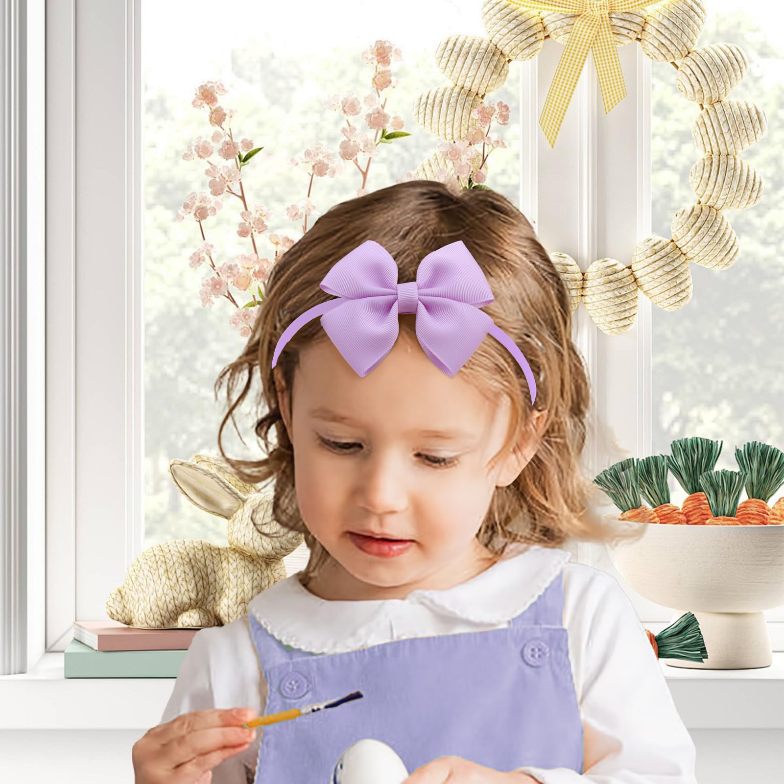ONENINEDREAM baby headbands soft nylon elastic provide gentle fit for newborns.