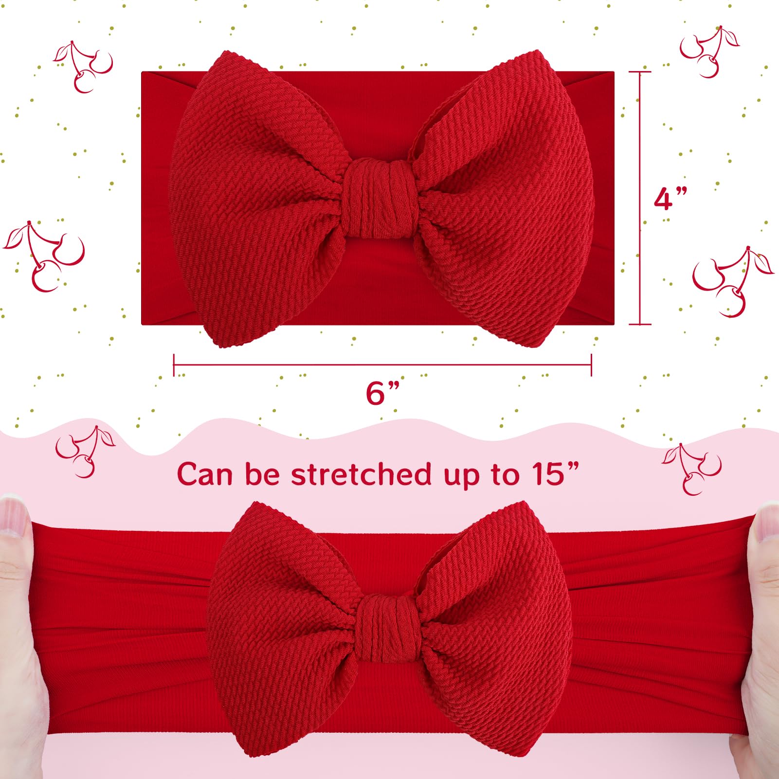 ONENINEDREAM Durable waffle fabric bows maintain shape without discomfort.