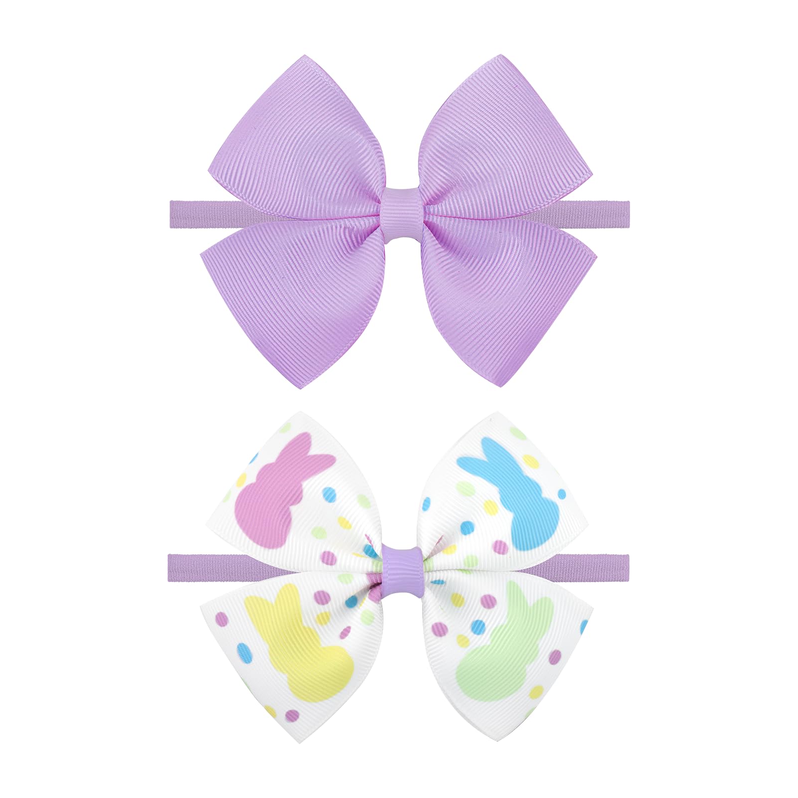 ONENINEDREAM Easter bows with bunny-egg print for adorable Easter photos.