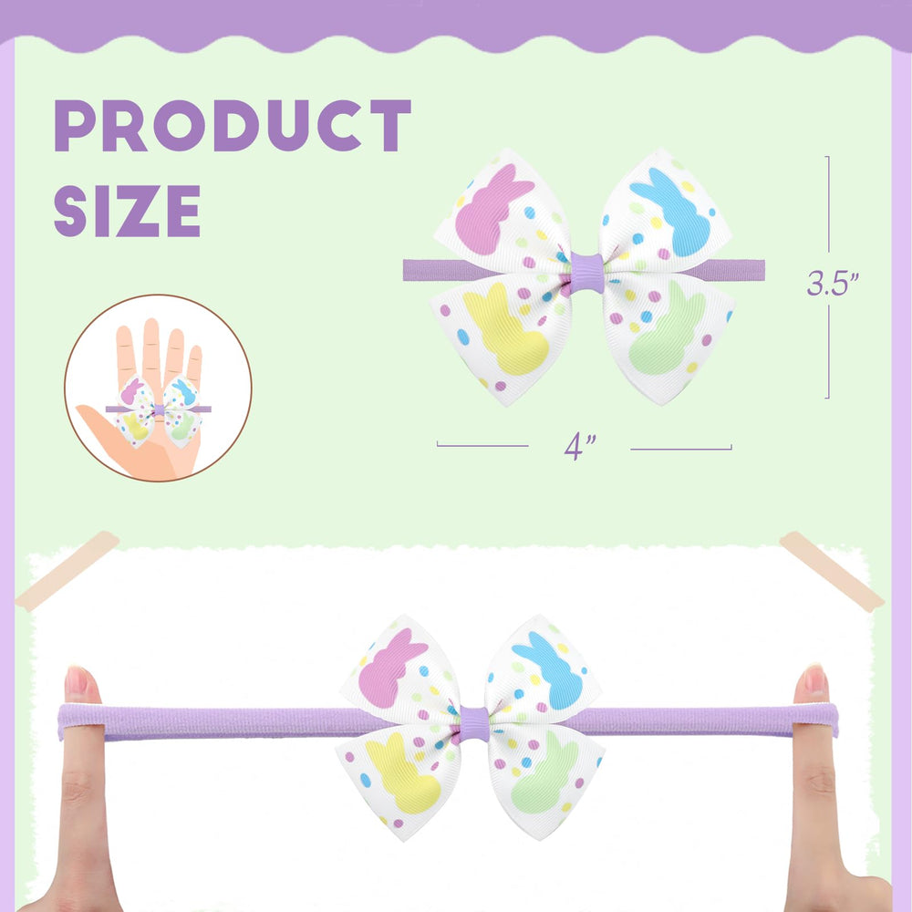 ONENINEDREAM classic Easter eggs rabbits print bow brightens daily outfits.