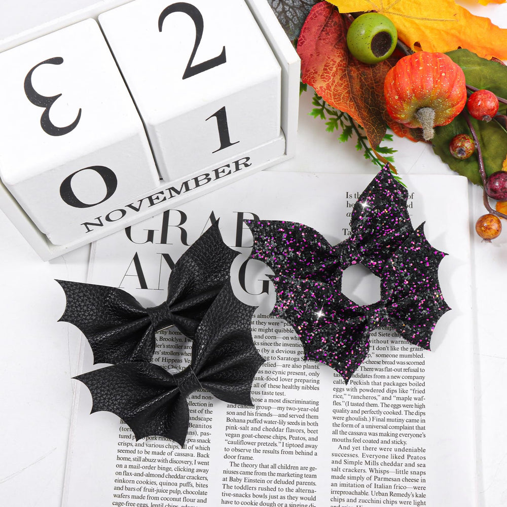ONENINEDREAM Alligator clip bat bow maintains hair style securely