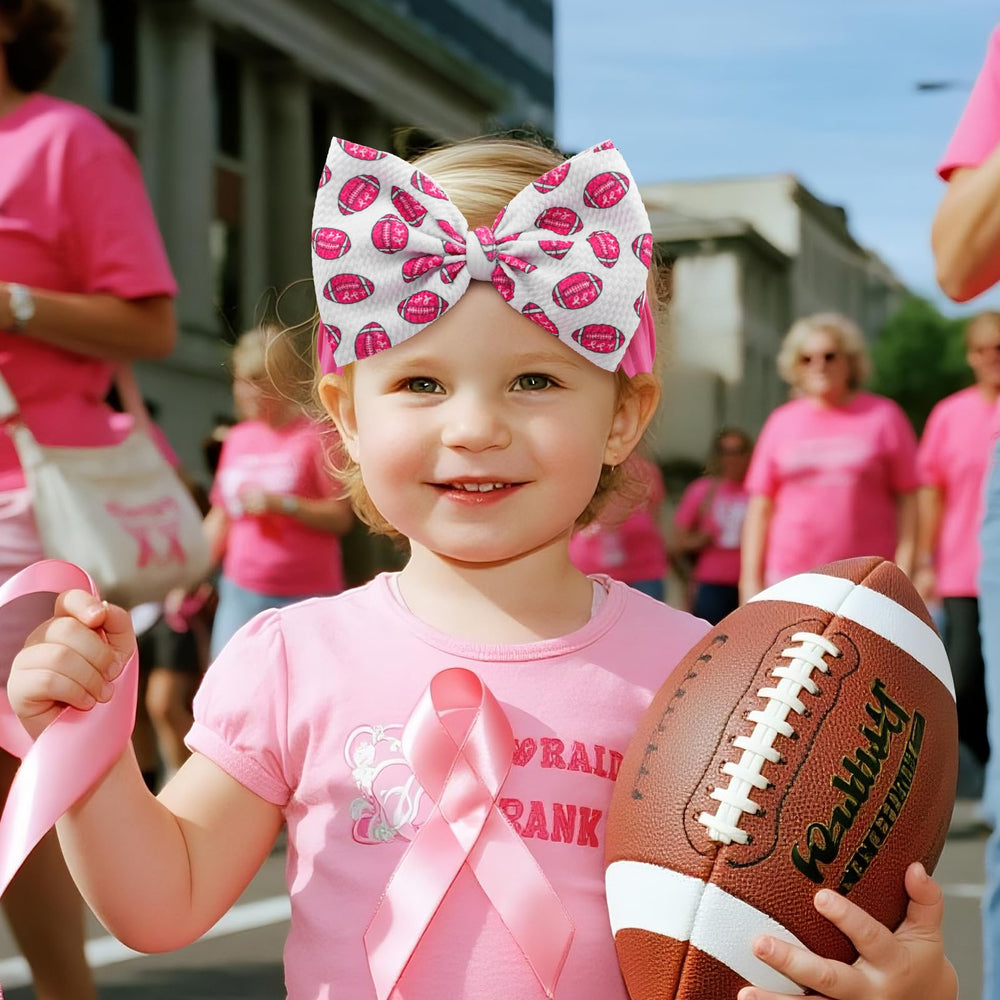 ONENINEDREAM pink ribbon headbands for newborns.