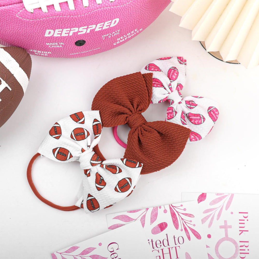 ONENINEDREAM pink football-themed headband, perfect for game-day photos.