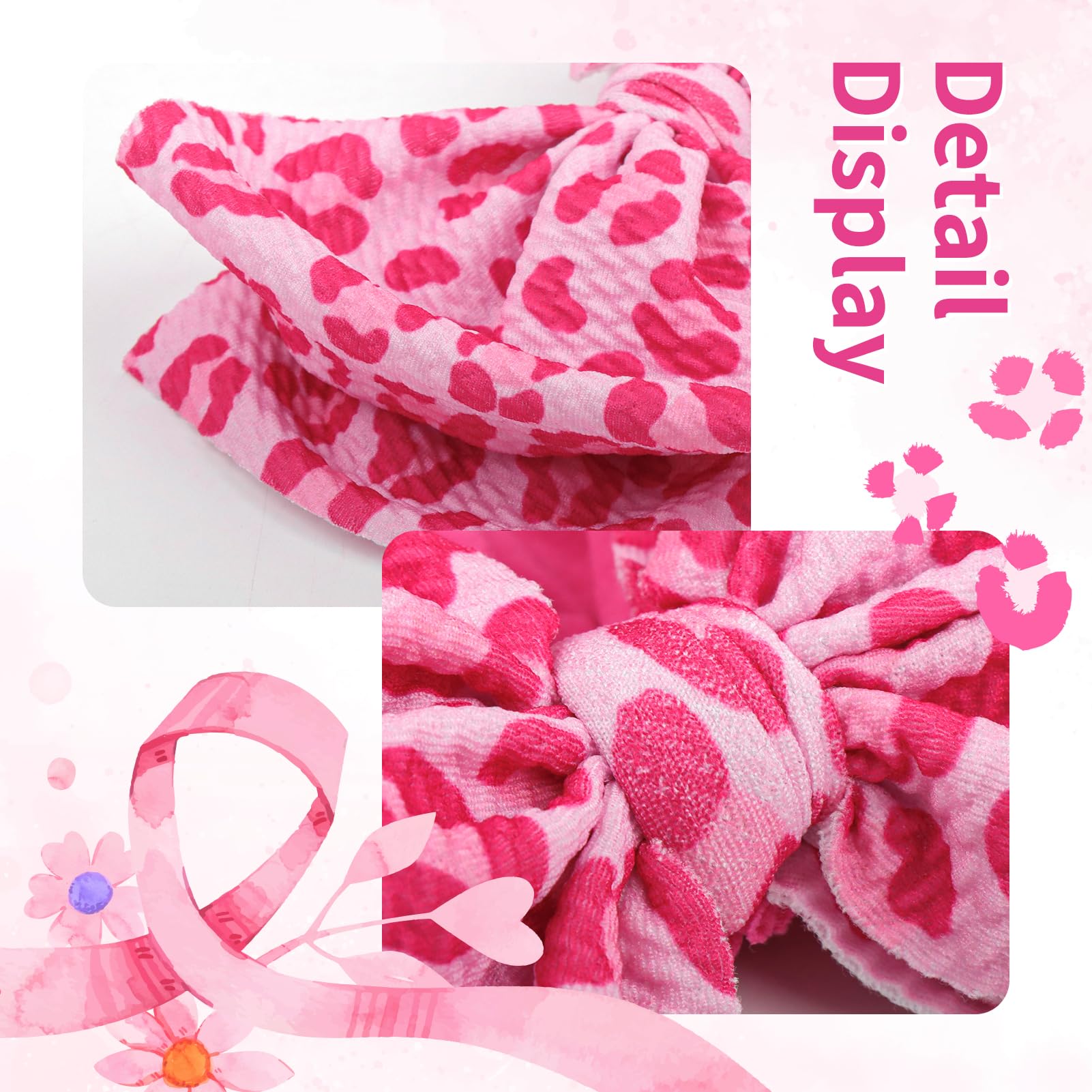ONENINEDREAM waffle fabric bow headbands, durable.