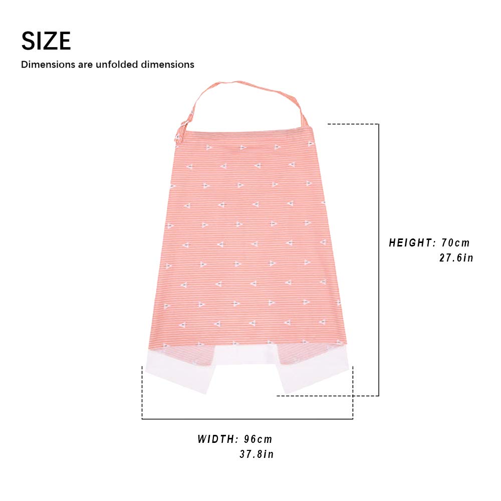 ONEUPIN nursing cover with arch neck and adjustable straps for privacy