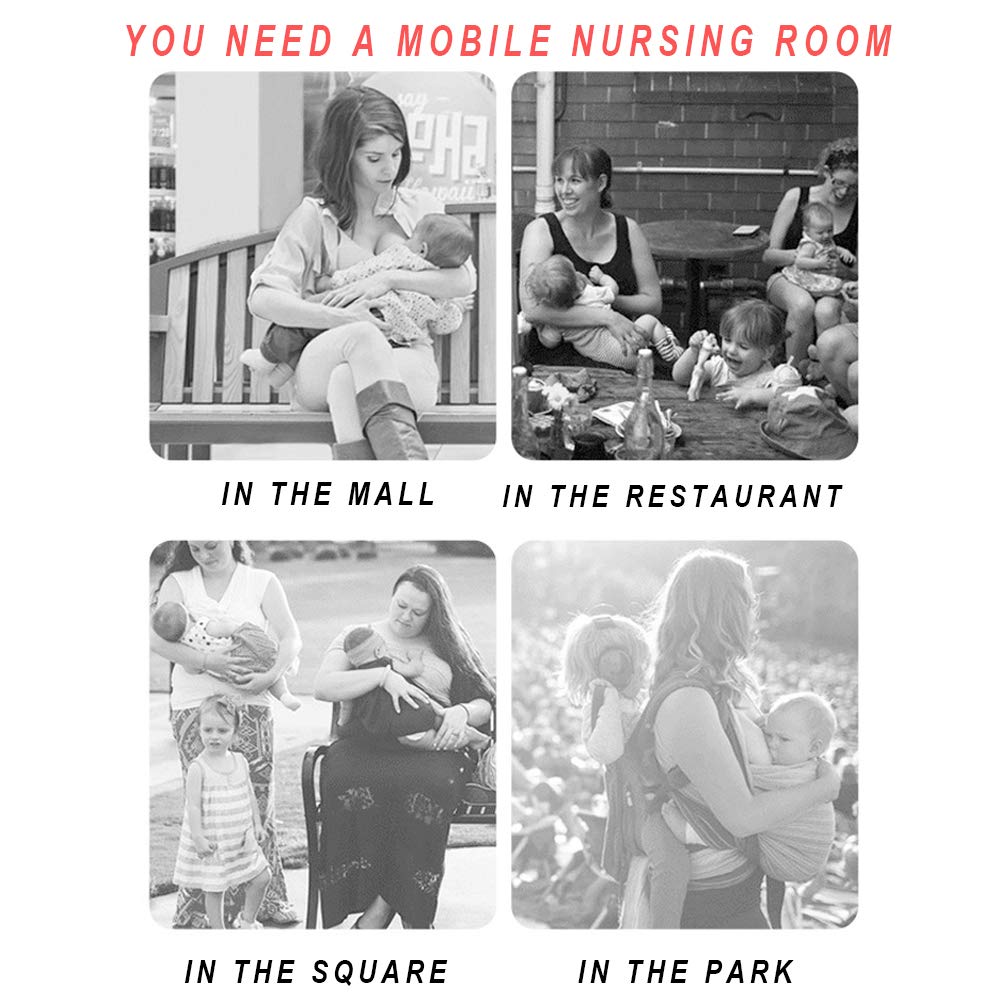 ONEUPIN nursing cover serves as changing mat and nap blanket