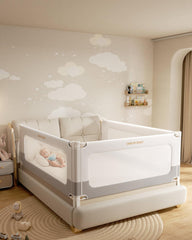 ONEYA BABY 3-piece bed rails nail-free king-size setup for secure sleep