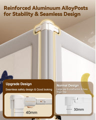 ONEYA BABY dual-lock mechanism prevents accidental openings for safety.