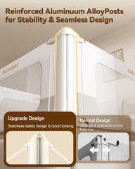 ONEYA BABY bed rails with double-lock reduces accidental openings for calmer nights.