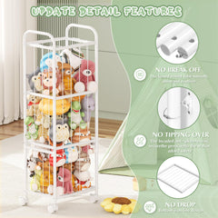 Oneyus plushie storage holds 50+ plushies, freeing floors and reducing clutter.