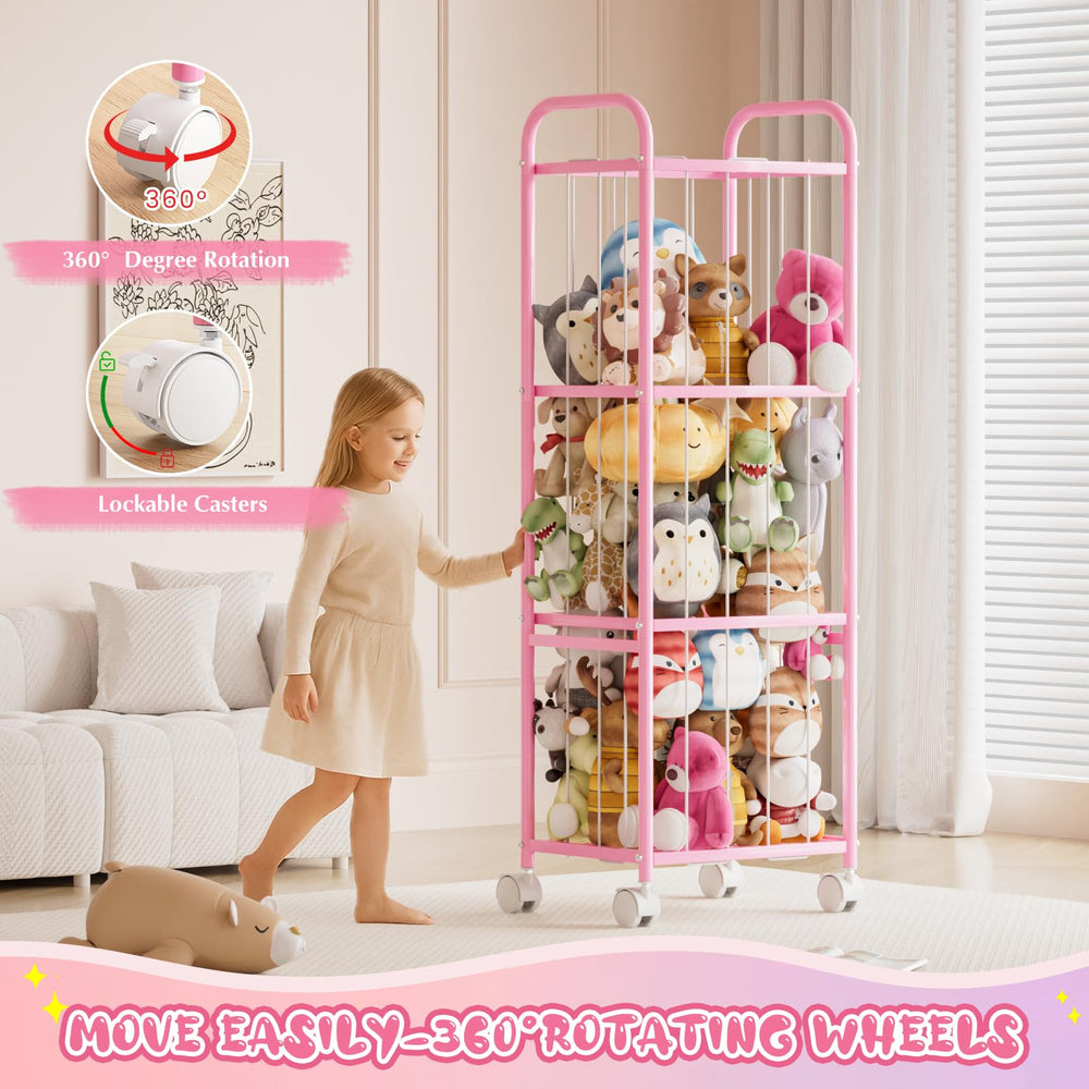 Oneyus Zoo Cage assembled display demonstrates quick setup and stability.