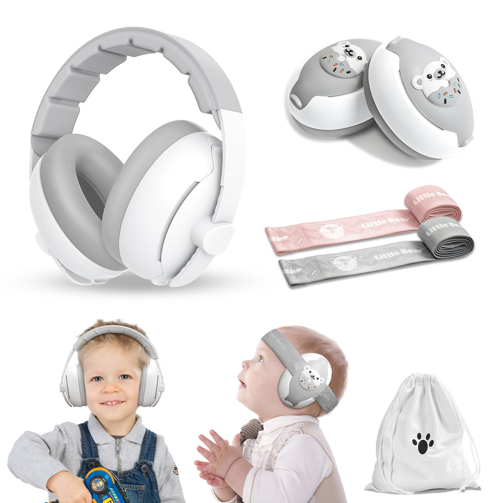 ONITOON baby ear muffs folded for easy travel storage.