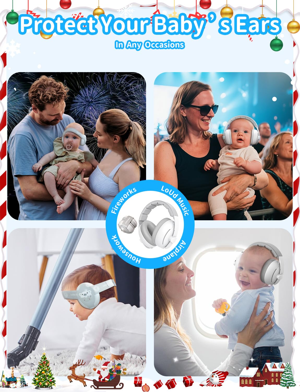 ONITOON earmuffs provide noise reduction up to 25 dB.