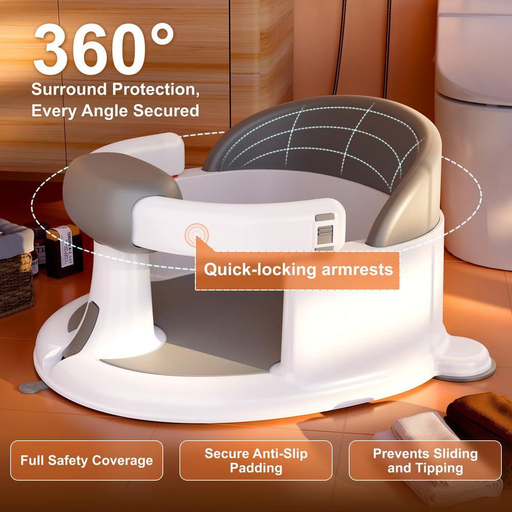 ONTHEWEI soft cushion minimizes friction to keep baby comfortable during baths
