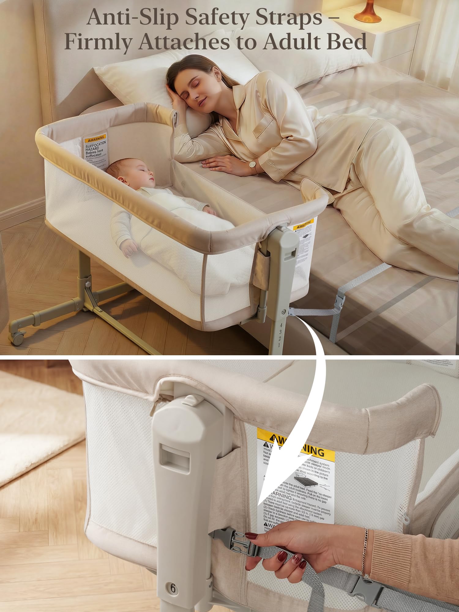 ONTHEWEI incline mode helps prevent spit-up during feeds.