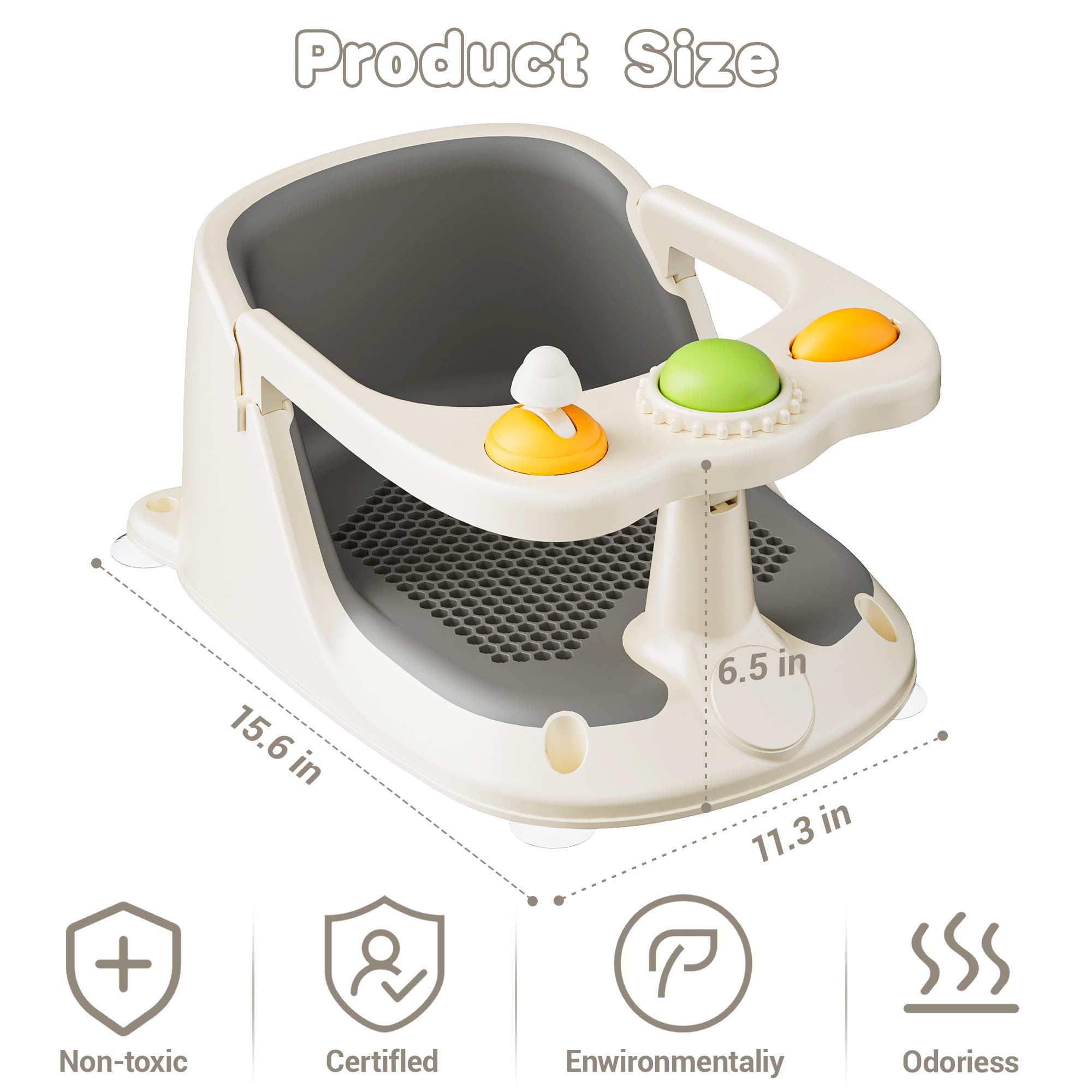 ONXLL drainage holes promote quick drying after bath time