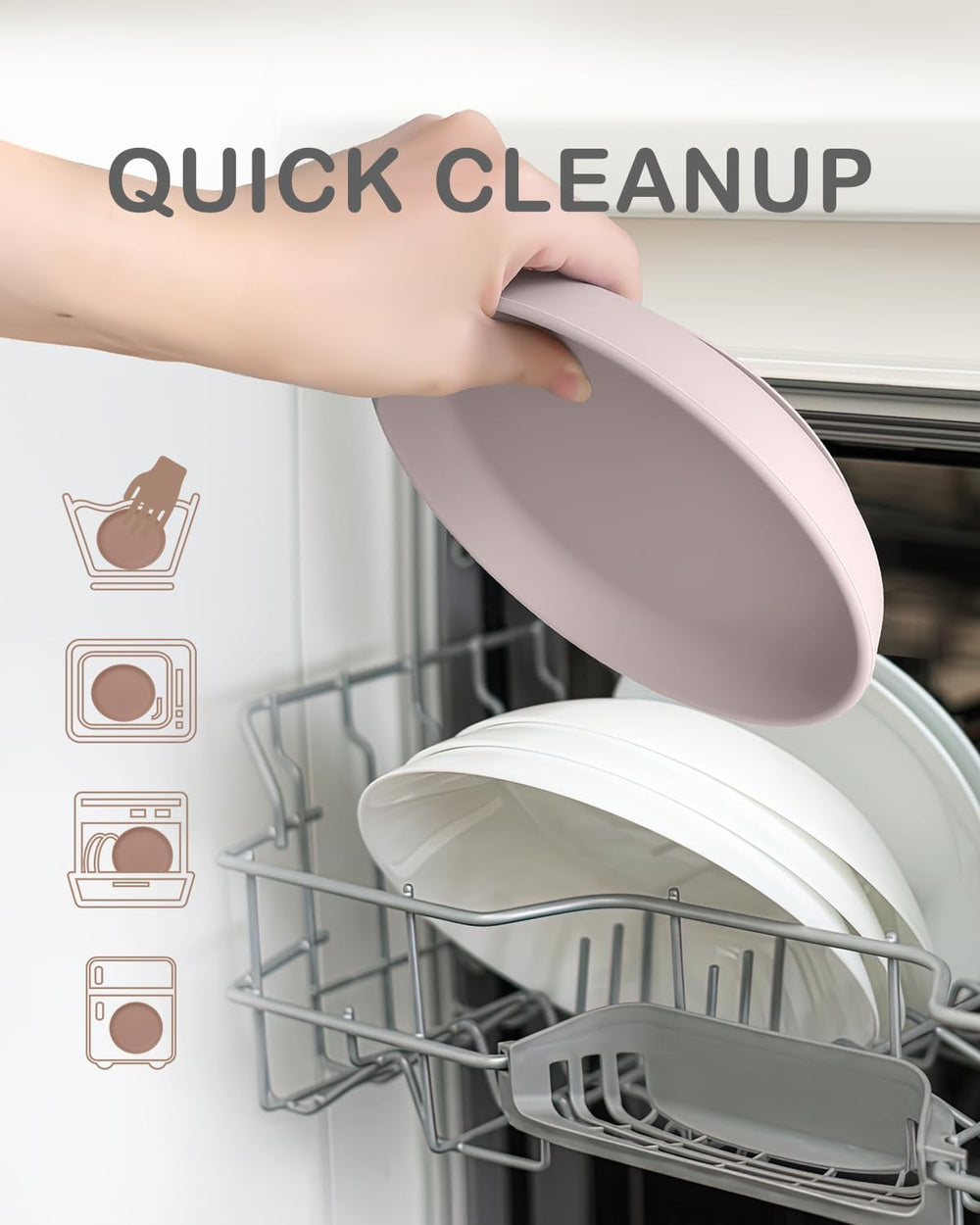 Onyucean BPA-free platinum silicone material close-up for safe meals