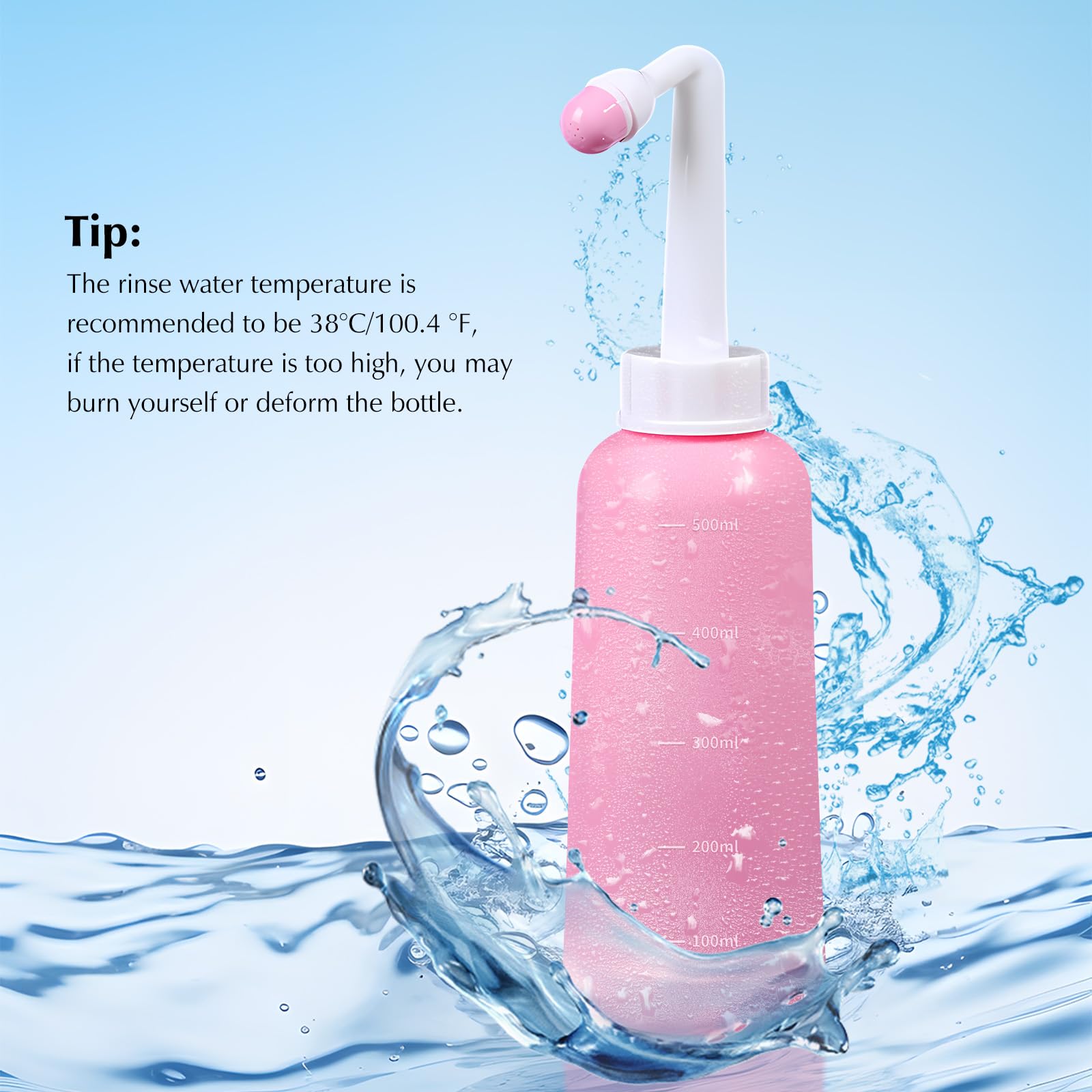 OOCOME peri bottle backflow prevention helps maintain hygiene.