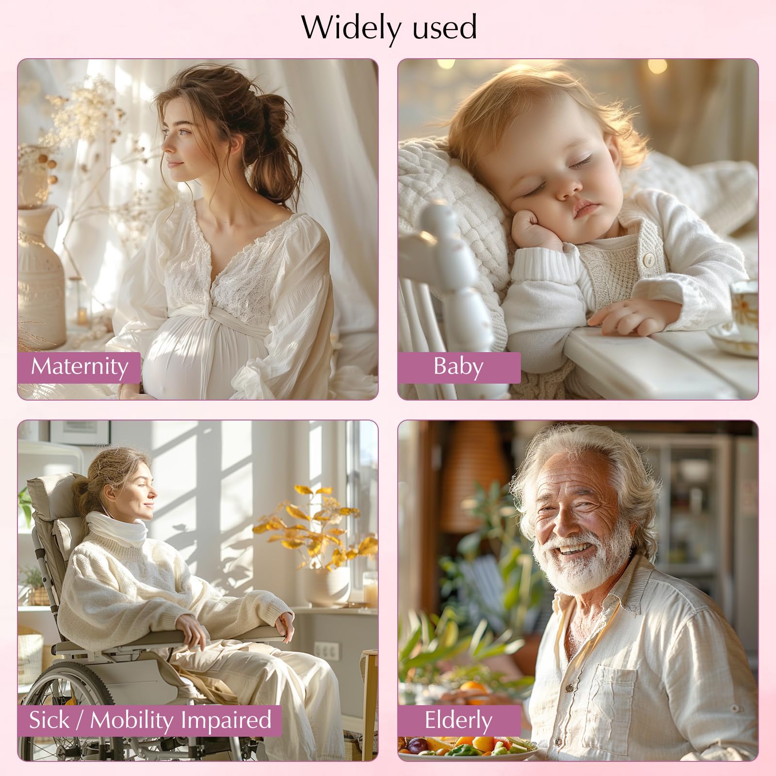 OOCOME peri bottle postpartum care and diaper changes applications.