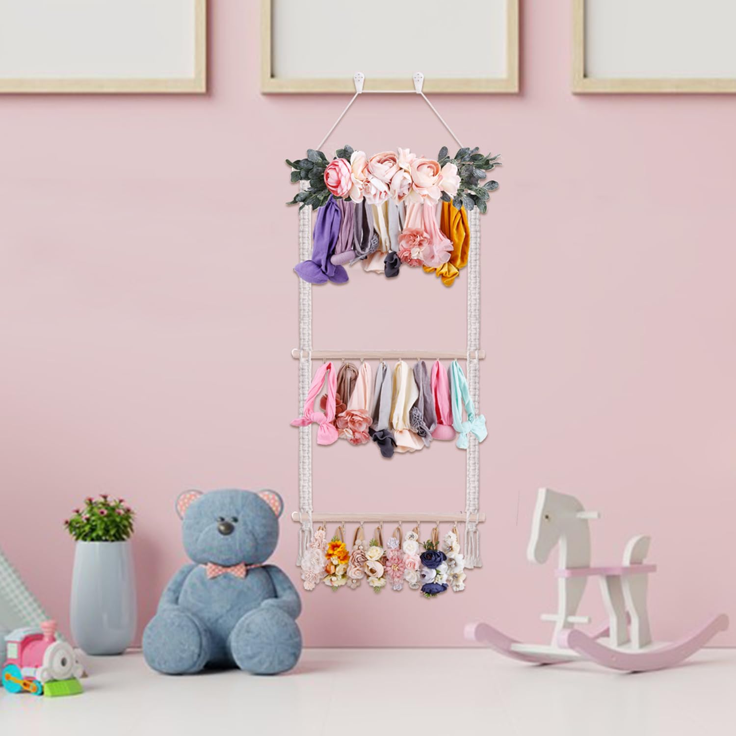 OOSAKU stylish hemp cotton accents complement nursery decor