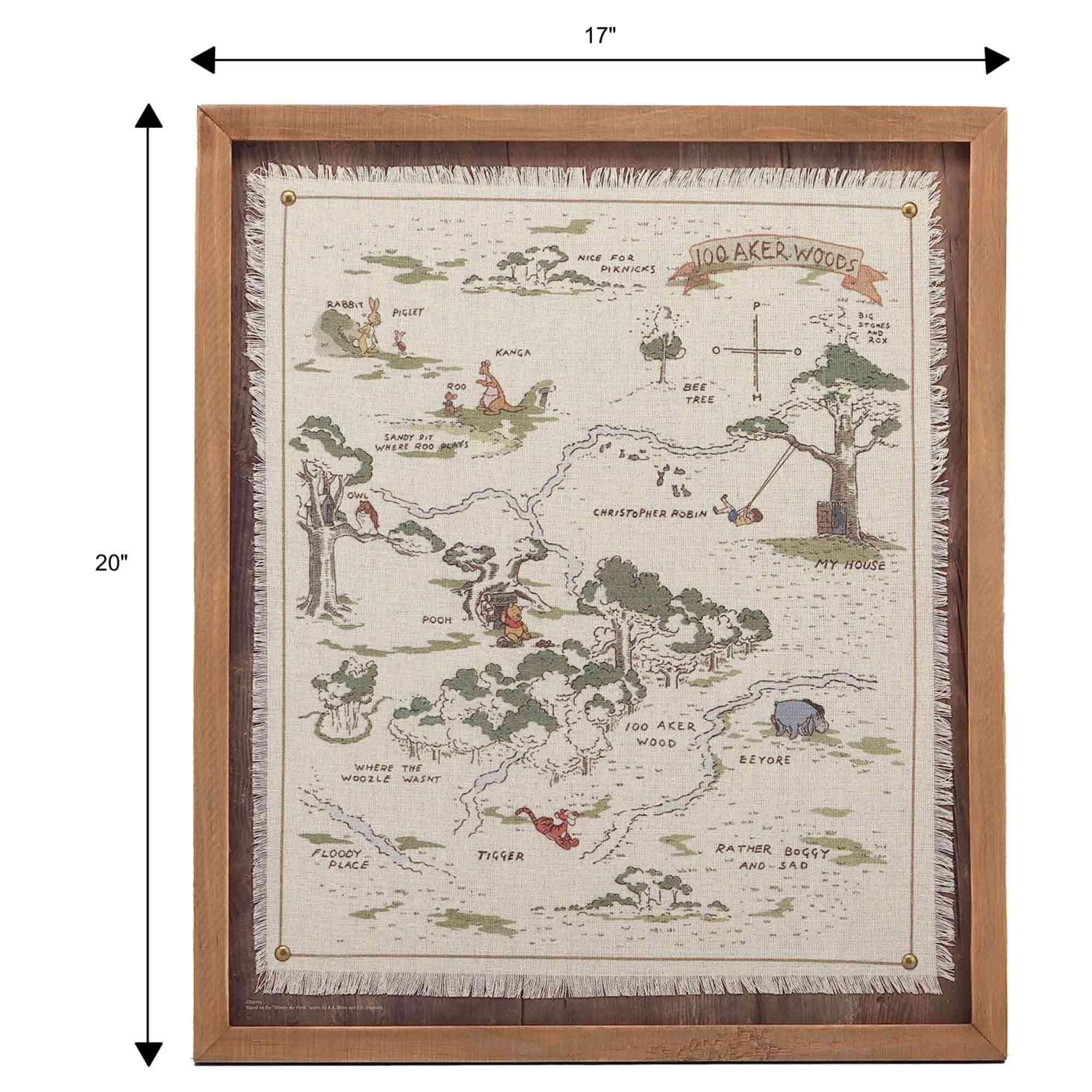 Open Road Brands 17x20 framed map wall decor fits compact spaces