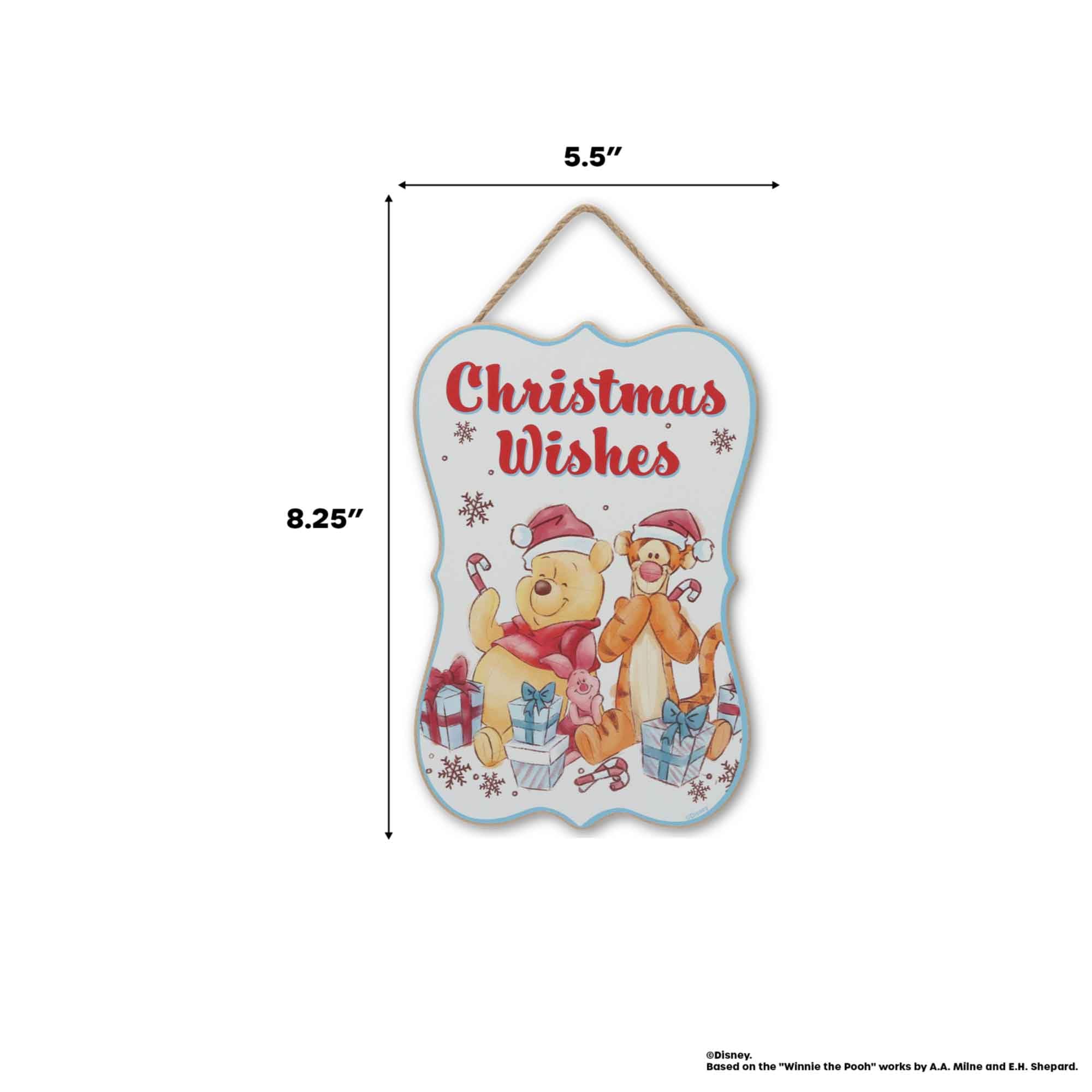 Open Road Brands 5.5 by 8.25 inch hanging sign fits small spaces.