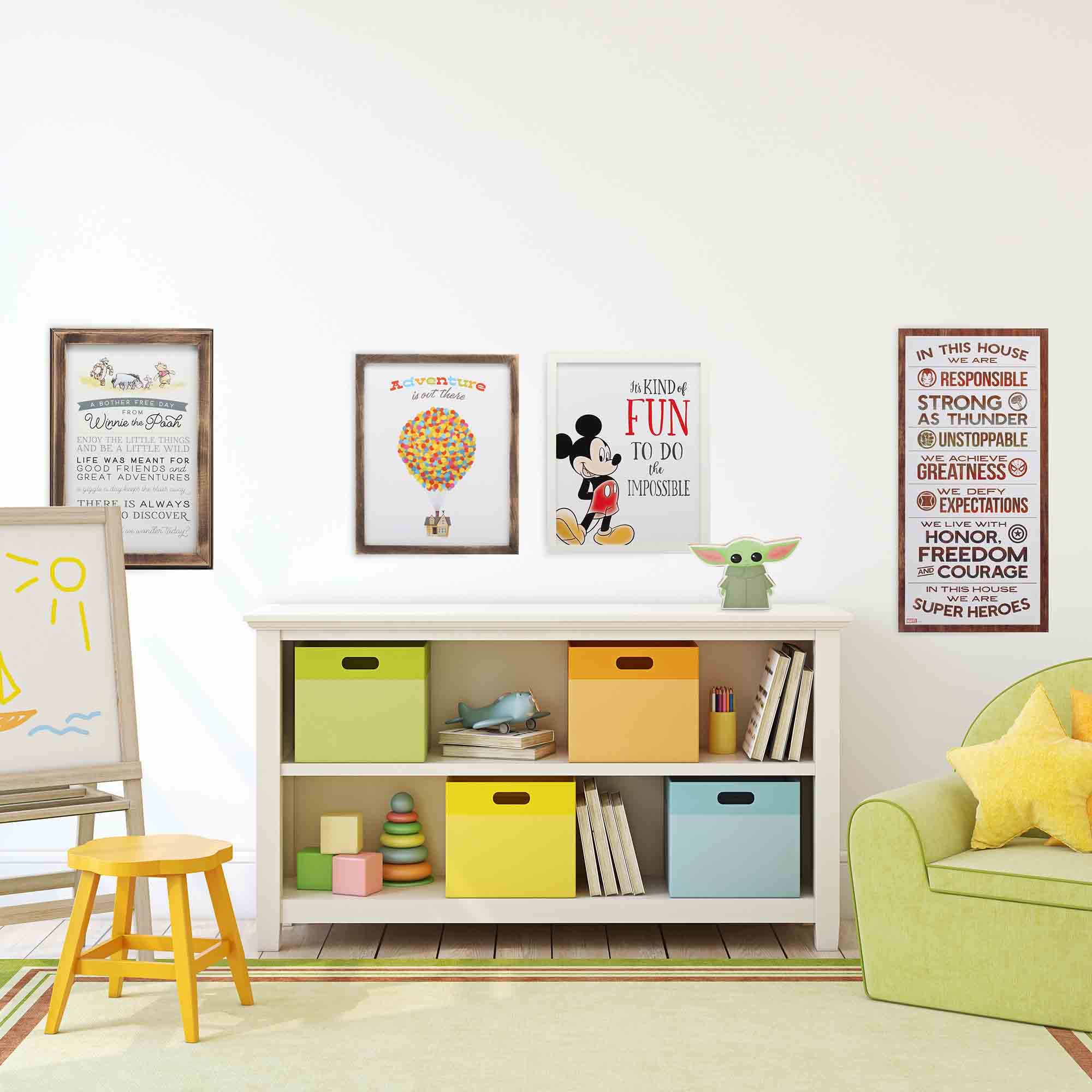 Open Road Brands child room decor hanging in a playroom for a cozy vibe
