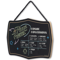 Cosmic Conversions text close-up highlighting practical measurement guidance in your cooking space