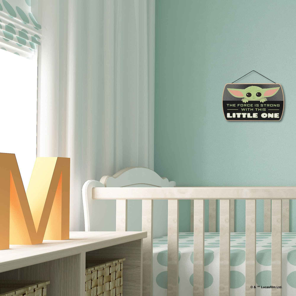 Grogu wood wall decor captures a beloved character in a vintage-inspired sign.