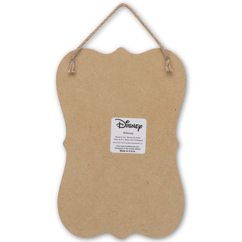 Open Road Brands MDF wood wall sign with rope hanger for easy hanging.