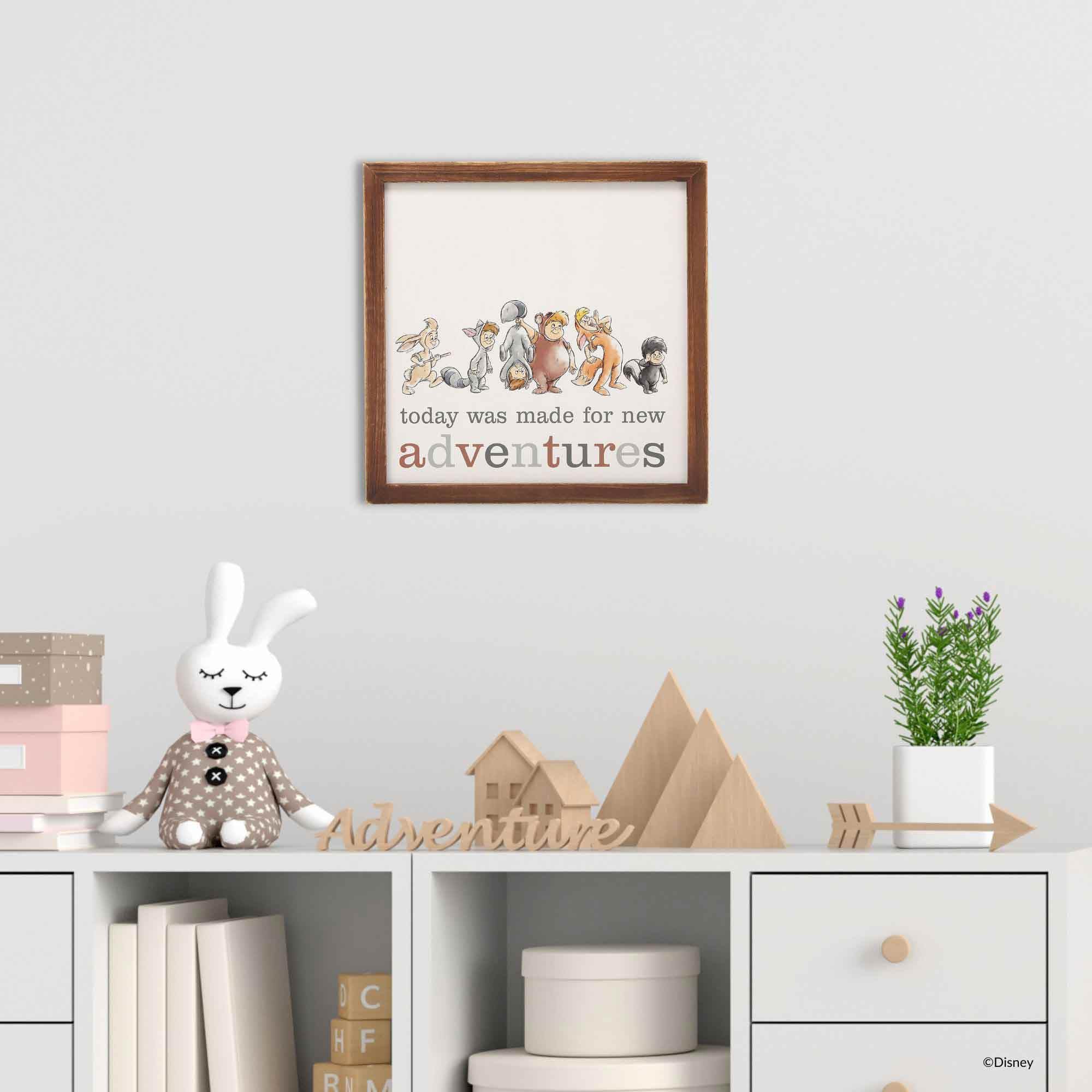 Open Road Brands Peter Pan sign in wood suits nurseries seeking magical storytelling vibes.