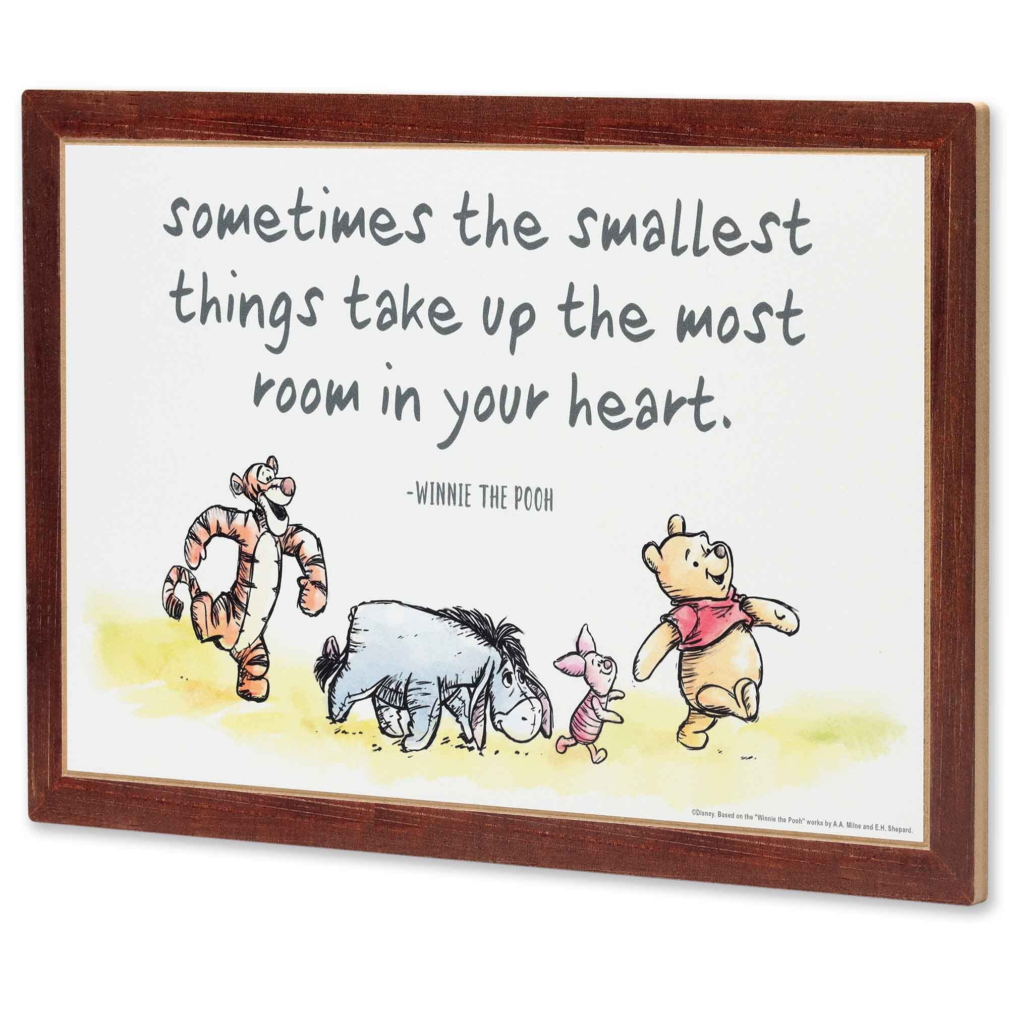 Open Road Brands Pooh pals wood wall art featuring Pooh, Piglet, Tigger, and Eeyore for playrooms