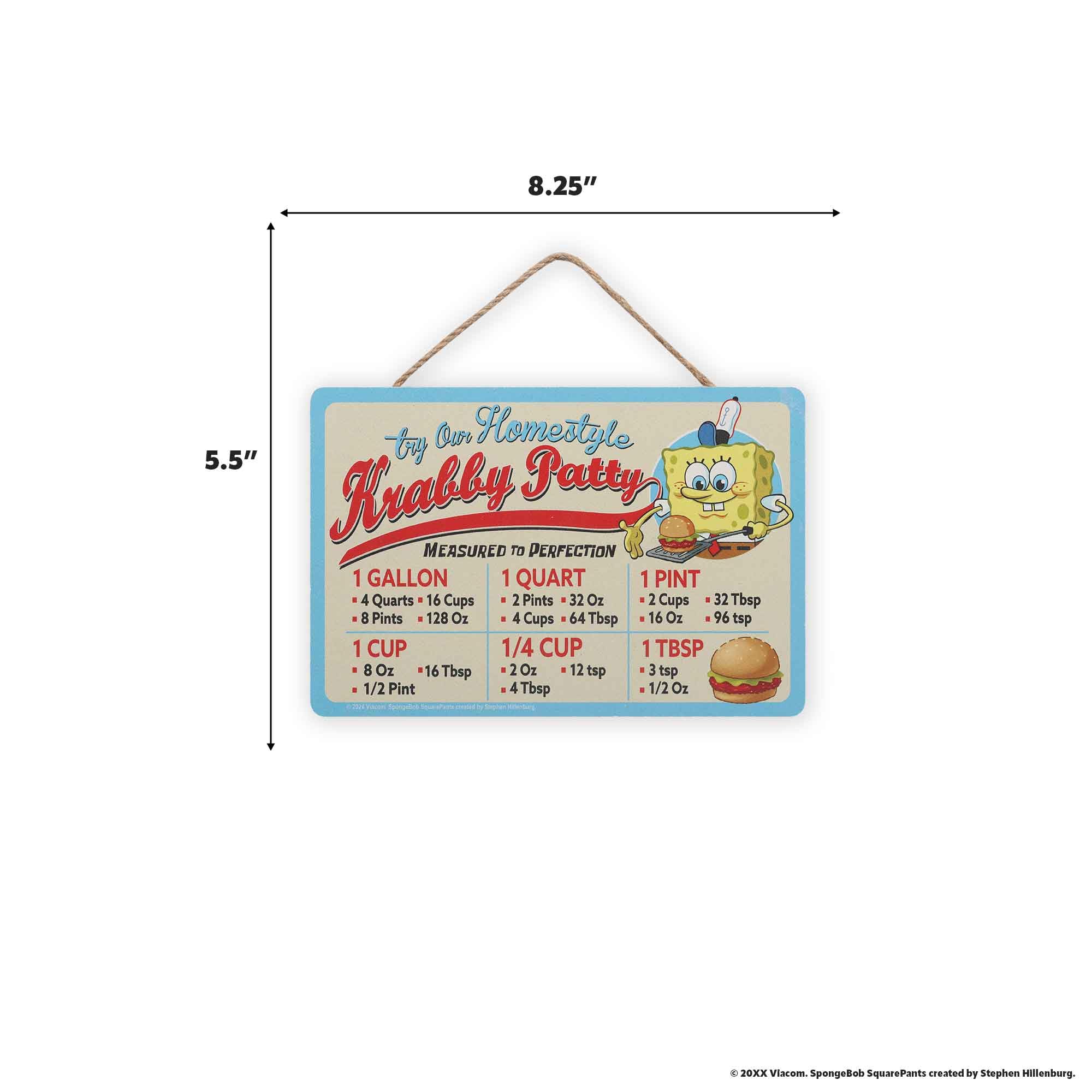 Made in USA label on SpongeBob sign emphasizes quality