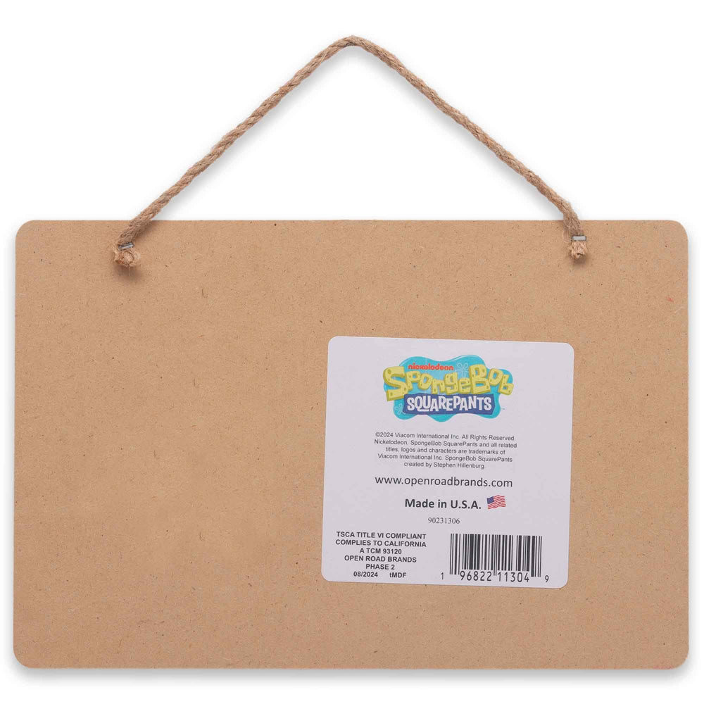 SpongeBob Krabby Patty sign measuring chart highlights practical kitchen references