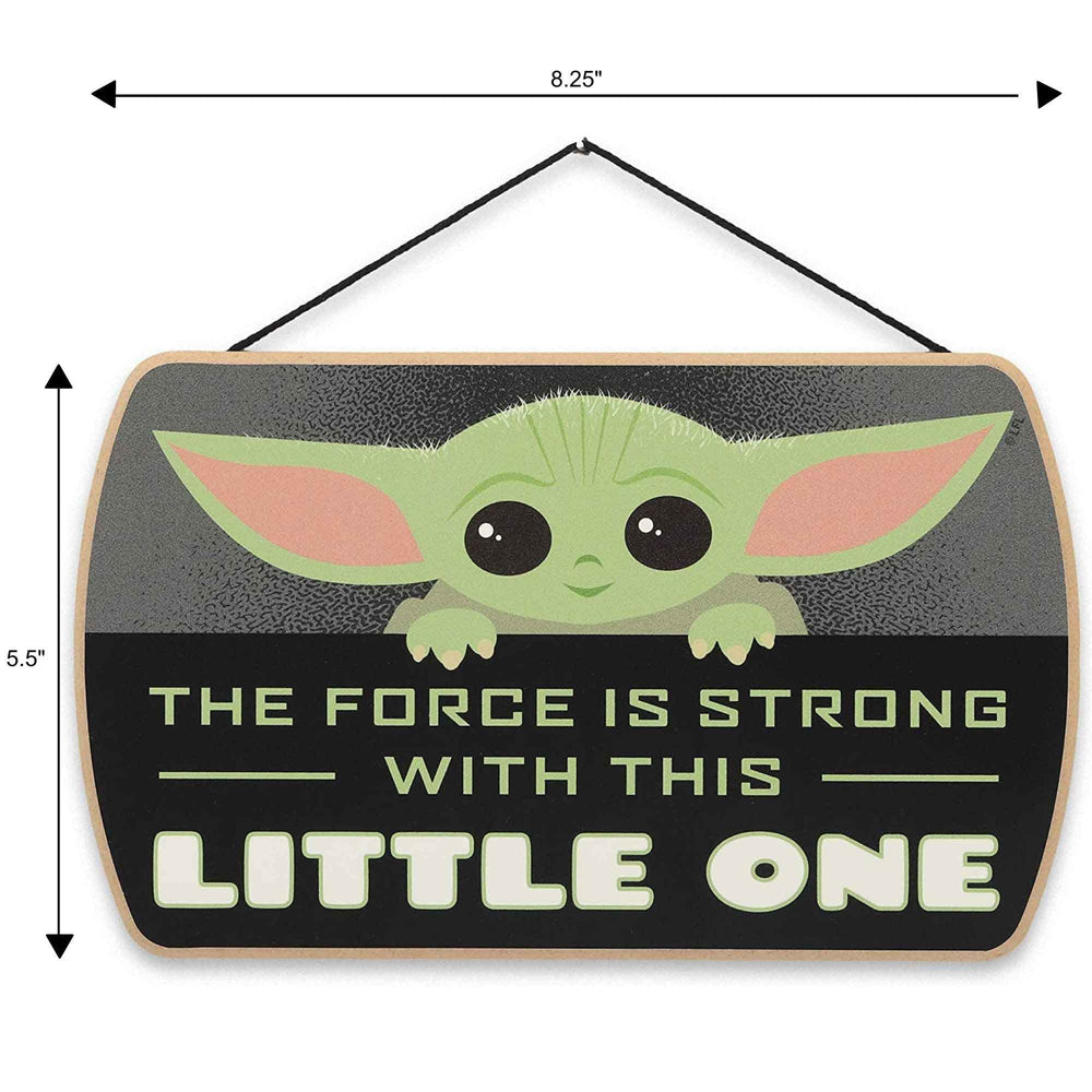The Child wall art fits kid-friendly spaces and Star Wars display shelves.